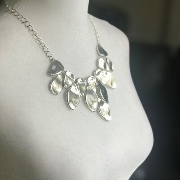 INC Brillant Silver Tone Necklace NWT - Picture 2 of 12